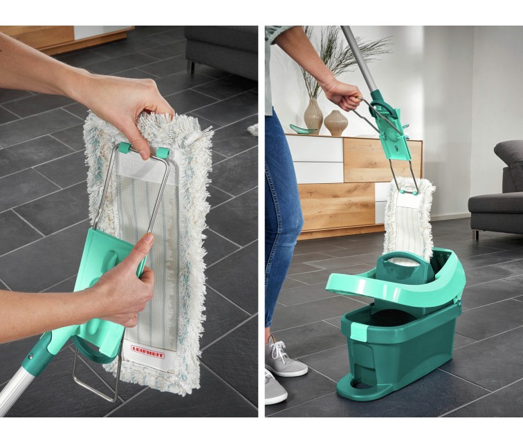 LEIFHEIT Floor Brush with aluminium handle Profi XL cotton plus 42cm