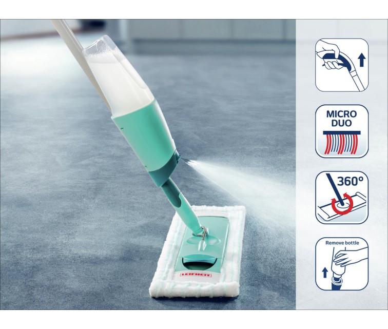 LEIFHEIT Floor Brush with Spray Easy Spray XL 42cm