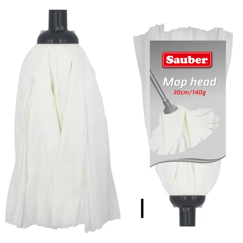 Interchangeable mop head viscose/polyester 140g/30cm