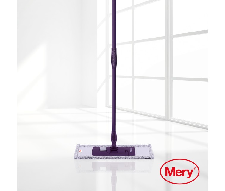 Microfibre mop 45cm with metal handle 140cm