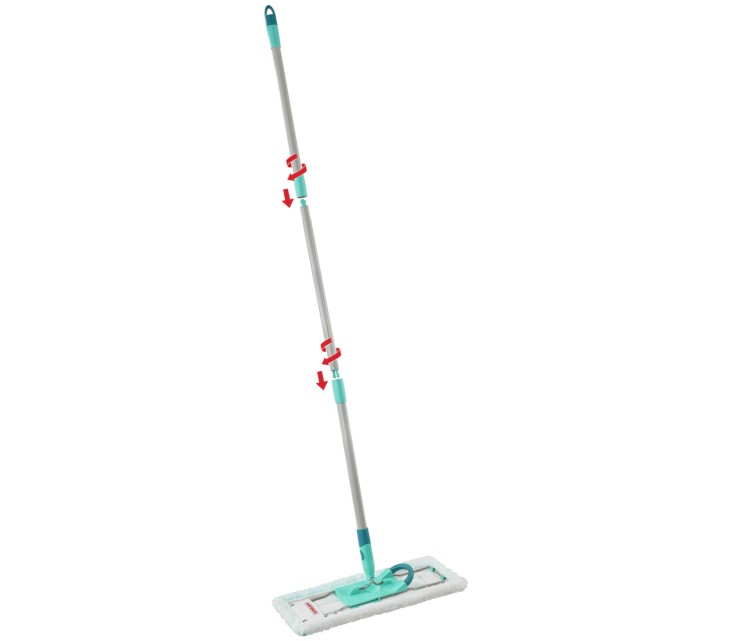 LEIFHEIT Floor brush with foldable handle in box Profi XL micro duo 42cm