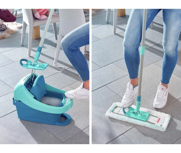 LEIFHEIT Grīdas birste ar saliekamu kātu kastē Profi XL micro duo 42cm LEIFHEIT Grīdas birste ar saliekamu kātu kastē Profi XL micro duo 42cm