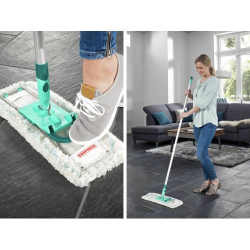 LEIFHEIT Grīdas birste ar teleskopisku kātu Profi XL cotton plus 42cm LEIFHEIT Grīdas birste ar teleskopisku kātu Profi XL cotton plus 42cm