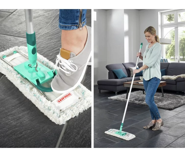 LEIFHEIT Grīdas birste ar teleskopisku kātu Profi XL cotton plus 42cm LEIFHEIT Grīdas birste ar teleskopisku kātu Profi XL cotton plus 42cm