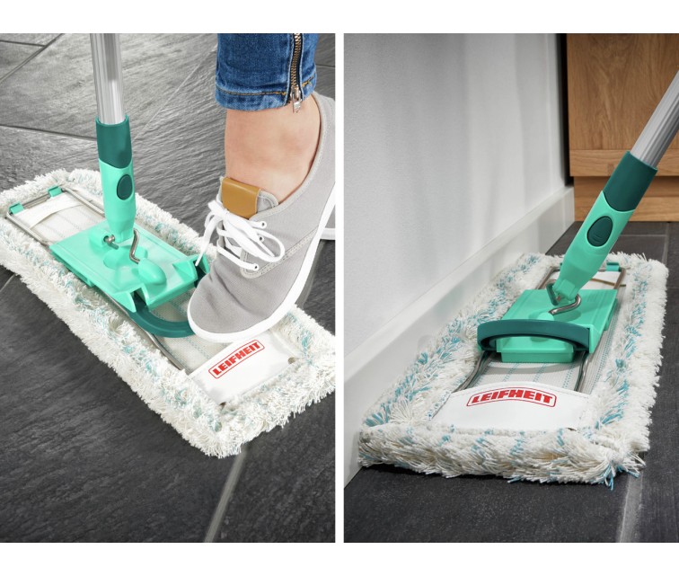 LEIFHEIT Floor Brush with Telescopic Handle Profi XL micro duo 42cm