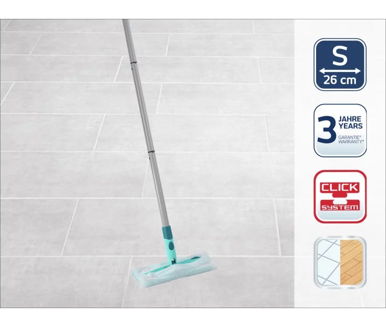 Leifheit grindų šepetys su rankena Clean Away S, 26 cm LEIFHEIT grindų šepetys su rankena Clean & Away S 26cm