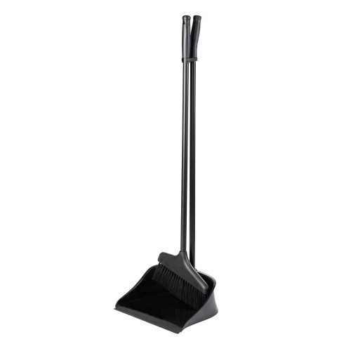 Long-handled Hair Scoop with Brush Black Long-handled Hair Scoop with Brush Black