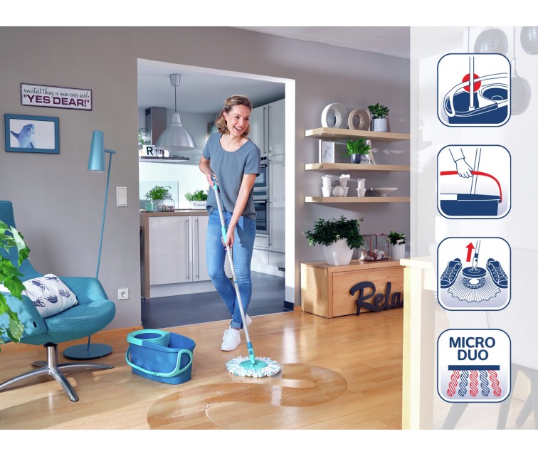 LEIFHEIT Набор для чистки полов Clean Twist Disc Mop Ergo