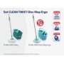 LEIFHEIT Floor Cleaning Set Clean Twist Disc Mop Ergo