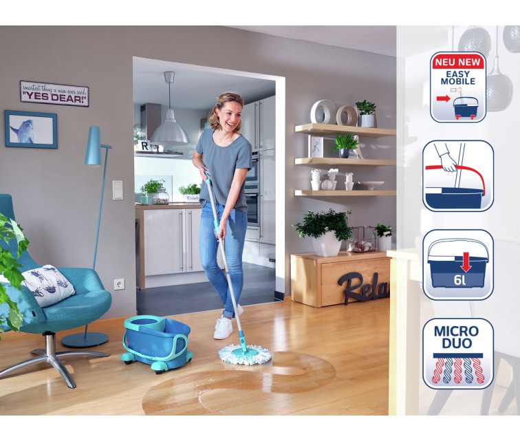 LEIFHEIT Набор для чистки полов Clean Twist Disc Mop Ergo Mobile