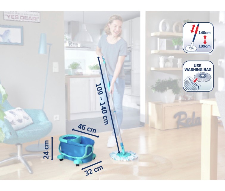 LEIFHEIT Набор для чистки полов Clean Twist Disc Mop Ergo Mobile