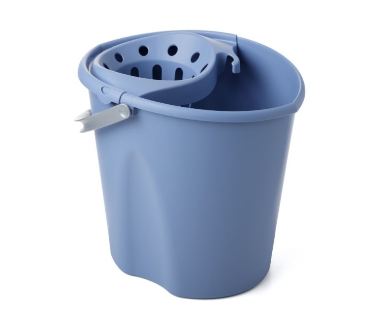 Bucket with press 12L blue