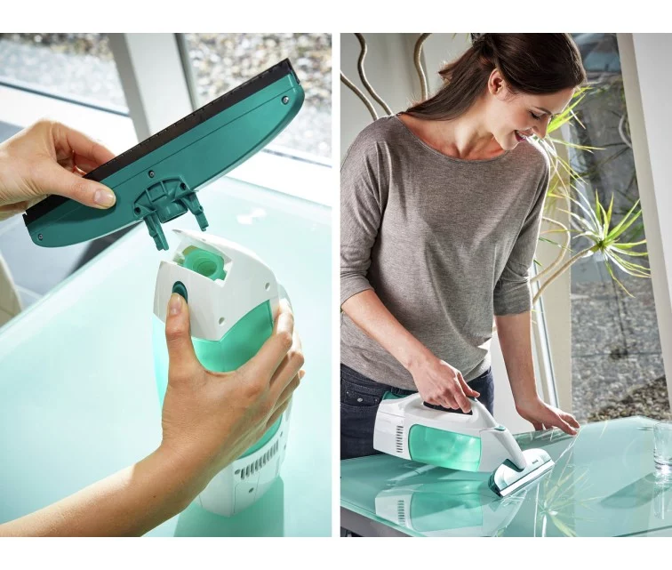 LEIFHEIT Vakuuma logu tīrītājs Dry&Clean ar piederumu komplektu LEIFHEIT Vakuuma logu tīrītājs Dry&Clean ar piederumu komplektu