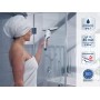 LEIFHEIT Vacuum Window Cleaner Nemo with Shower Cabin Cleaner and Wall Holder