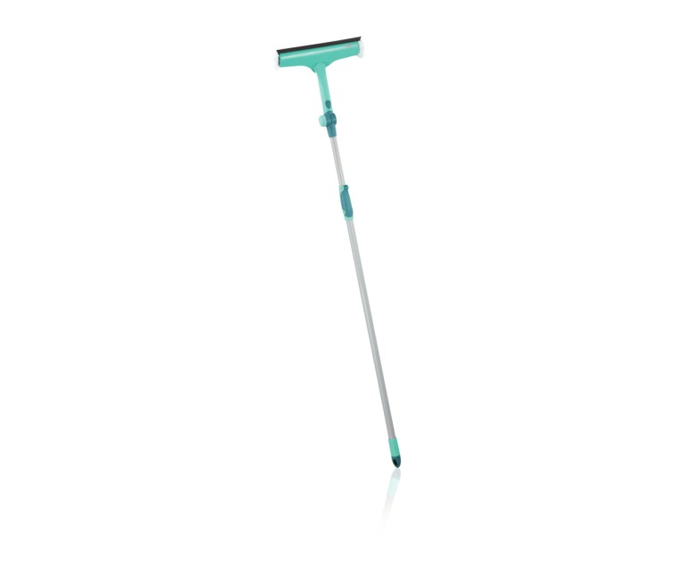 LEIFHEIT Window Cleaner and Brush with Telescopic Handle 120-200cm Brush Window Cleaner