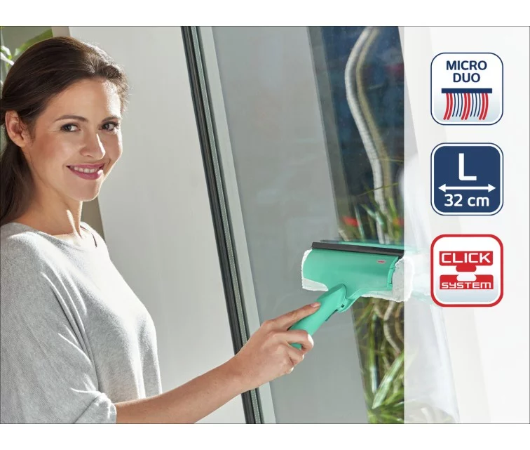 LEIFHEIT Logu birste Window & Frame Cleaner L micro duo LEIFHEIT Logu birste Window & Frame Cleaner L micro duo