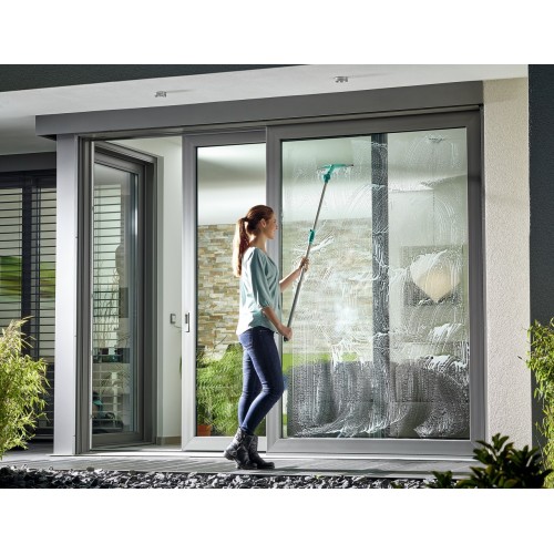 LEIFHEIT Window Cleaning Set with Telescopic Handle 145-415cm Window Slider XL LEIFHEIT Window Cleaning Set with Telescopic Handle 145-415cm Window Slider XL