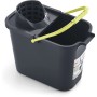 Rectangular bucket 12L with push button grey