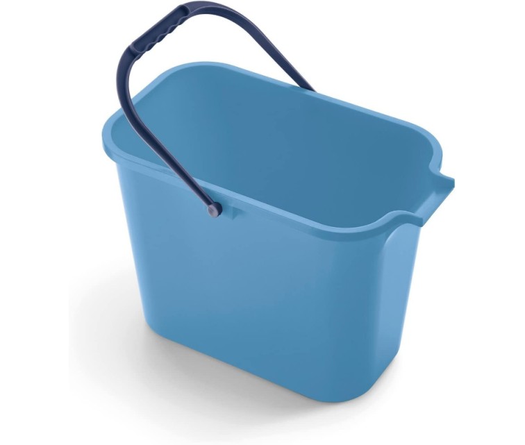 Rectangular bucket 12L blue