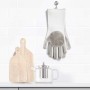 Silicone cleaning gloves 2pcs 34,5x15,5x2,6cm light grey