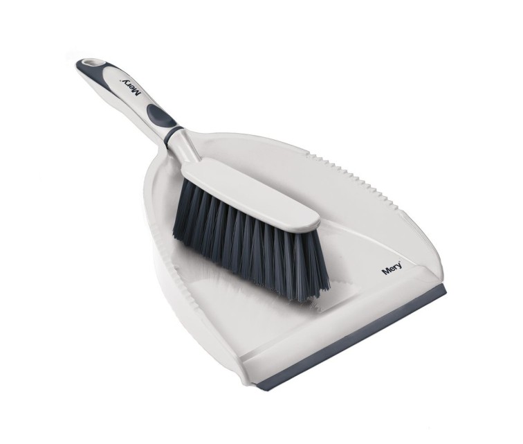 Scrubbing scoop with brush