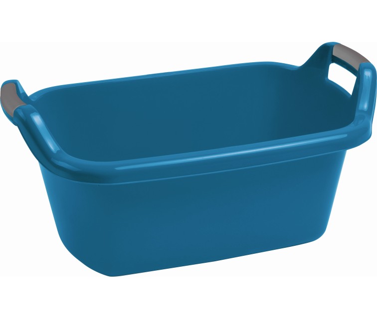 Bowl with handles oval 35L blue
