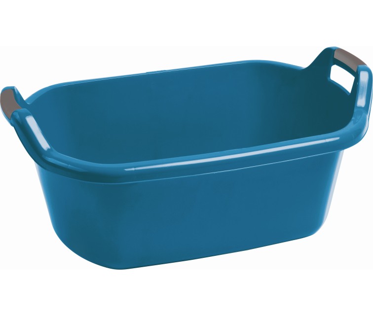 Bowl with handles oval 55L blue