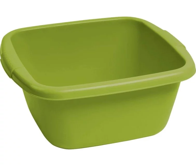 Square bowl 10L green Square bowl 10L green