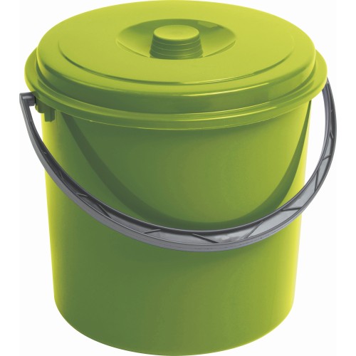 Bucket with lid 16L green Bucket with lid 16L green