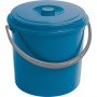 Bucket with lid 16L blue