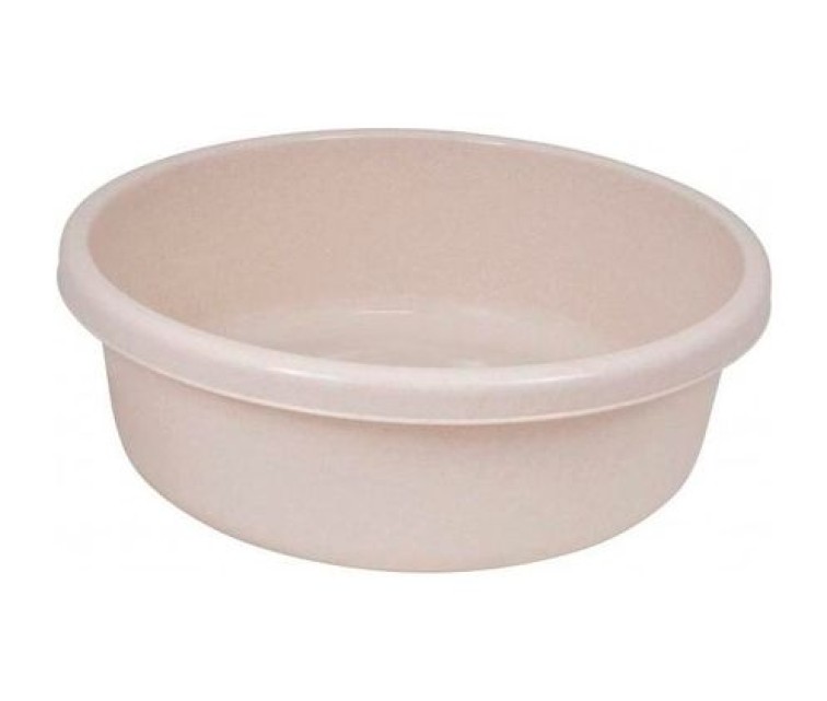 Round bowl 9L beige