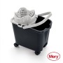 Bucket 14L with automatic push button black