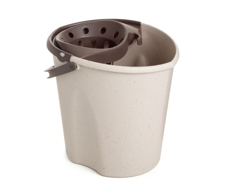 12L Ecohome bucket with push button grey