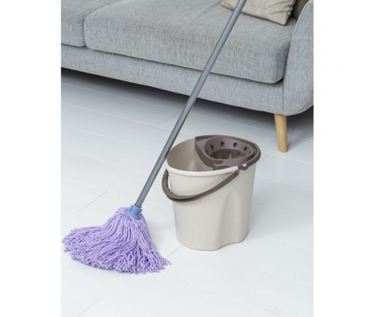 12L Ecohome bucket with push button grey