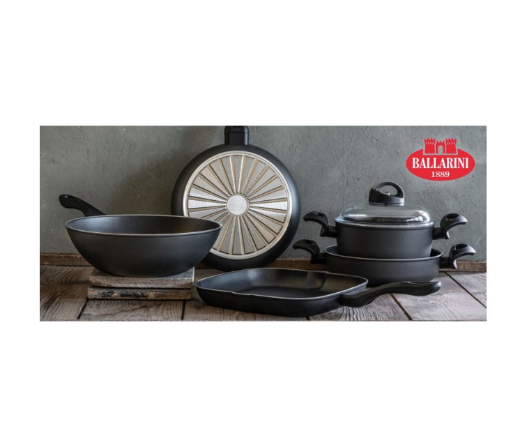 Wok panna ar 2 rokturiem Ballarini 130 Ø36cm/4,5mm