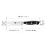 Нож для очистки овощей Ballarini Brenta 9см
