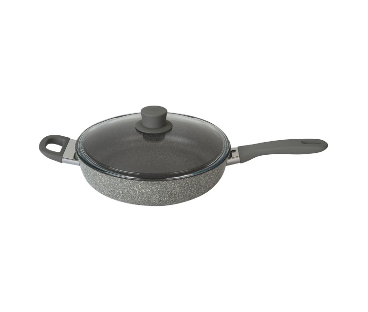 Deep frying pan with Murano lid Ø28cm/4,5mm