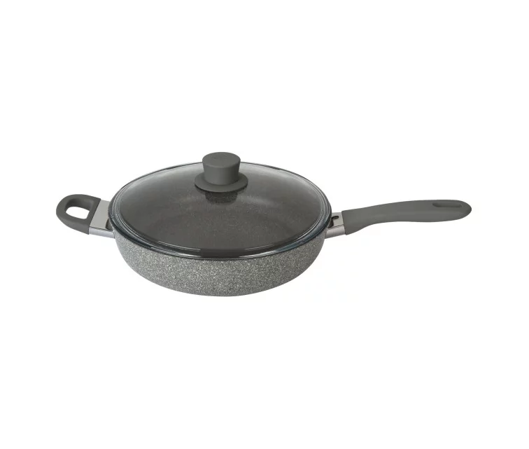 Deep frying pan with Murano lid Ø28cm/4,5mm Deep frying pan with Murano lid Ø28cm/4,5mm