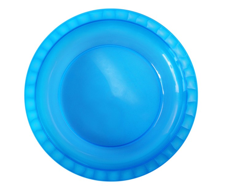 Deep plate Ø21cm Trippy transparent blue