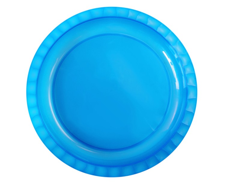 Plate Ø26,5cm Trippy transparent blue