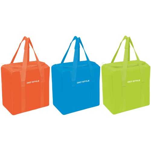 Fiesta Vertical assorted thermal bag, orange/light blue/green