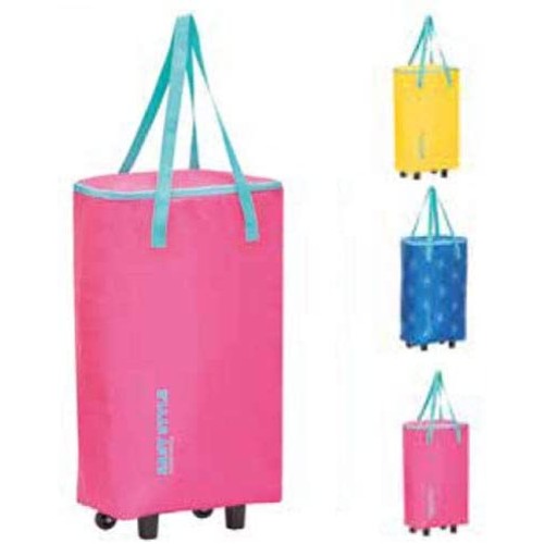Termiskā soma uz riteņiem Easy Style Bag-Trolley asorti, dzeltena/zila/rozā Termiskā soma uz riteņiem Easy Style Bag-Trolley asorti, dzeltena/zila/rozā