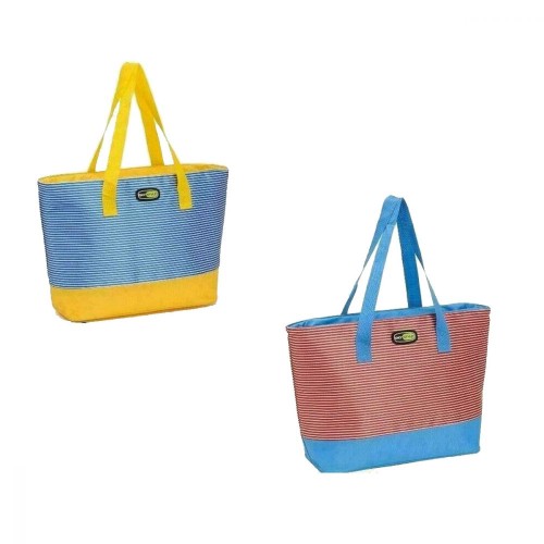 Termiskā soma Beach Tote asorti, sarkana-zila/zila-dzeltena Termiskā soma Beach Tote asorti, sarkana-zila/zila-dzeltena