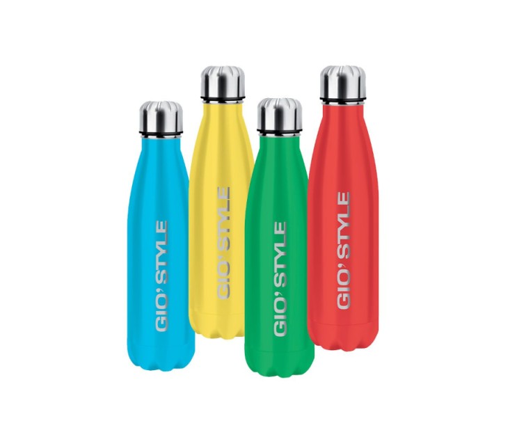 Pudele-termoss Energy 0,5L sarkana/gaiši zila/dzeltena/zaļa