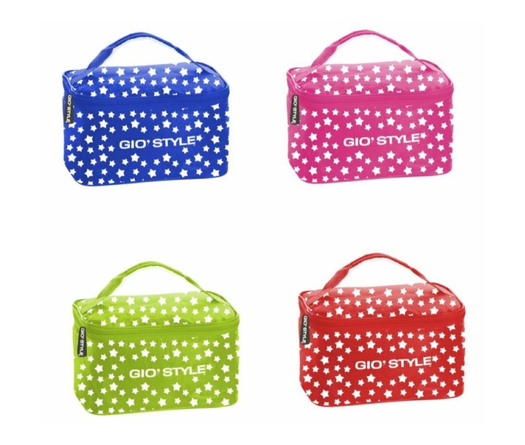 Thermal Lunch Bag Stars Lunch Bag assorted, red/green/blue/pink