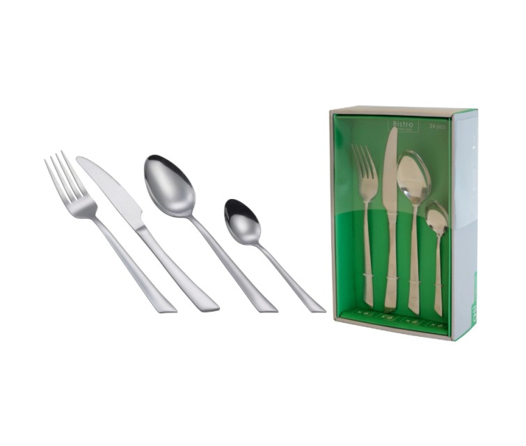 Cutlery set 24pcs. Bistro 4,0/1,7/1,7/1,7/1,5mm