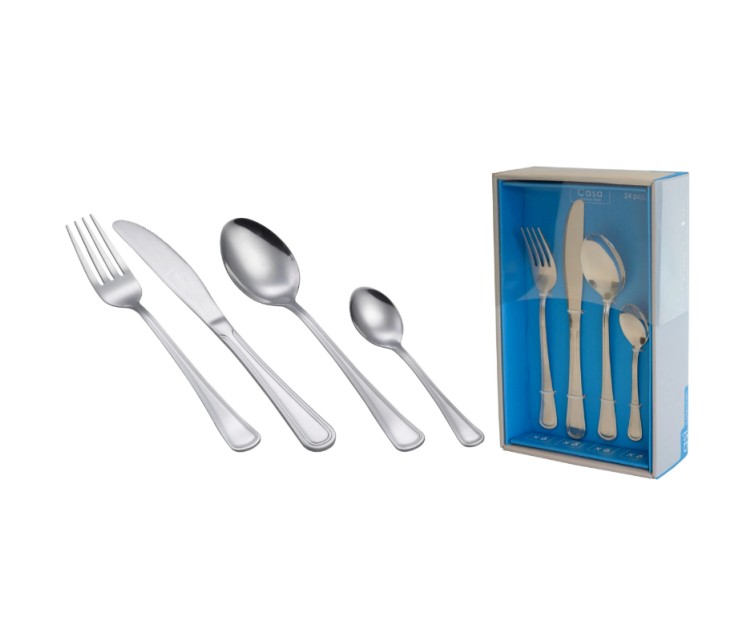 Cutlery set 24pcs. Casa 4,0/1,7/1,7/1,7/1,5mm