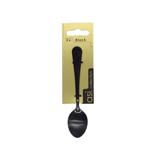 Teaspoons 2pcs. Black 1,5mm Teaspoons 2pcs. Black 1,5mm