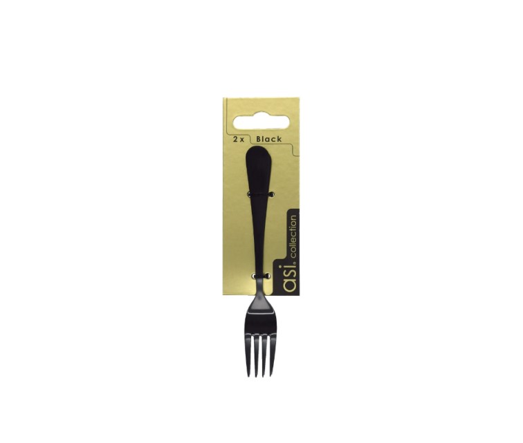 Cake forks 2pcs. Black 1,5mm