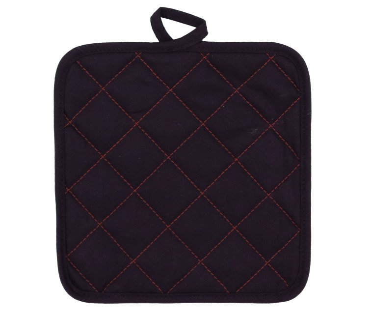 Heat-resistant tray XL 20x20cm black/red